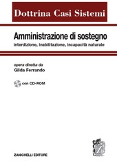 Copertina  Amministrazione di sostegno : interdizione, inabilitazione, incapacità naturale