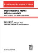 Copertina  Trasformazioni e riforme del processo civile : dalla L. 69/2009 al D.D.L. delega 10 febbraio 2015