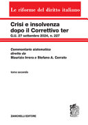Copertina  Tomo 2 : Crisi e insolvenza dopo il correttivo ter : G.U. 27 settembre 2024, n. 227