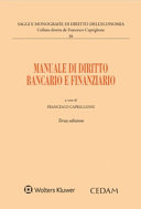 Copertina  Manuale di diritto bancario e finanziario