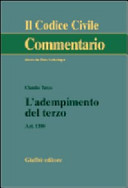 Copertina  L'adempimento del terzo : [art. 1180]
