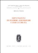 Copertina  Impugnazioni di delibere assembleari e cosa giudicata