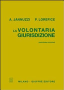 Copertina  La volontaria giurisdizione