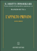 Copertina  L'appalto privato