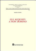 Copertina  Gli acquisti a non domino