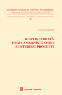 Copertina  Responsabilità degli amministratori e interessi protetti