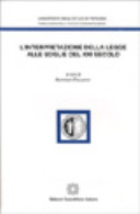 Copertina  L'interpretazione della legge alle soglie del 21. secolo