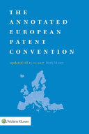 Copertina  The annotated European patent convention